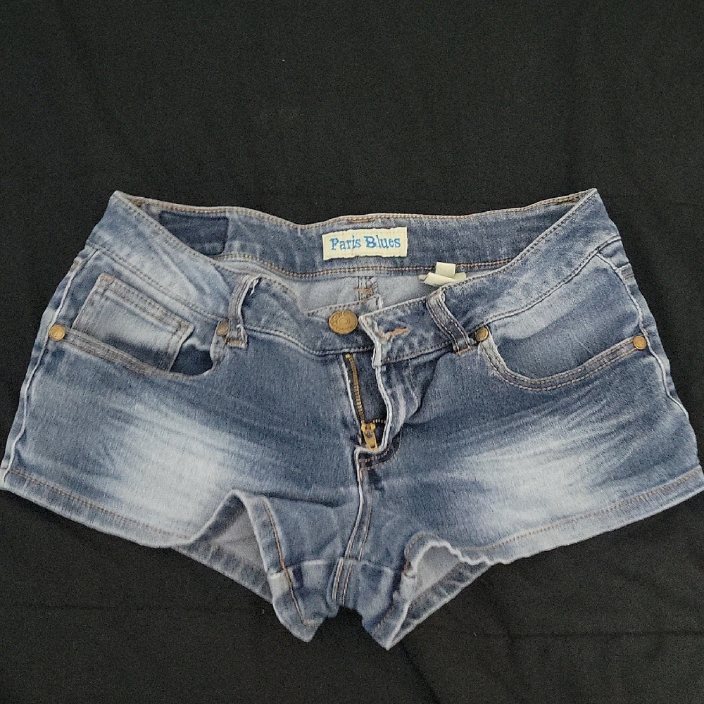 Paris Blues Women's Faded Blue Jean Shorts